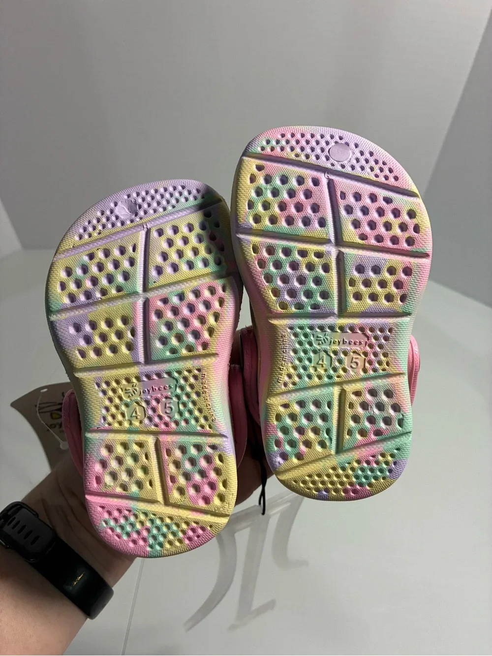 Joybees Kids Tie-Dye Pastel Clog Sandals